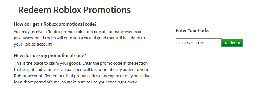 Roblox Promo Codes June 2020 Not Expired 100 Working